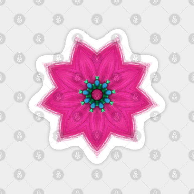 Furry Pink Flower Sticker by RdaL-Design